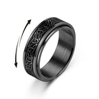 Viking Anti-Stress Ring Men Women black