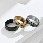 Viking Anti-Stress Ring Men Women black