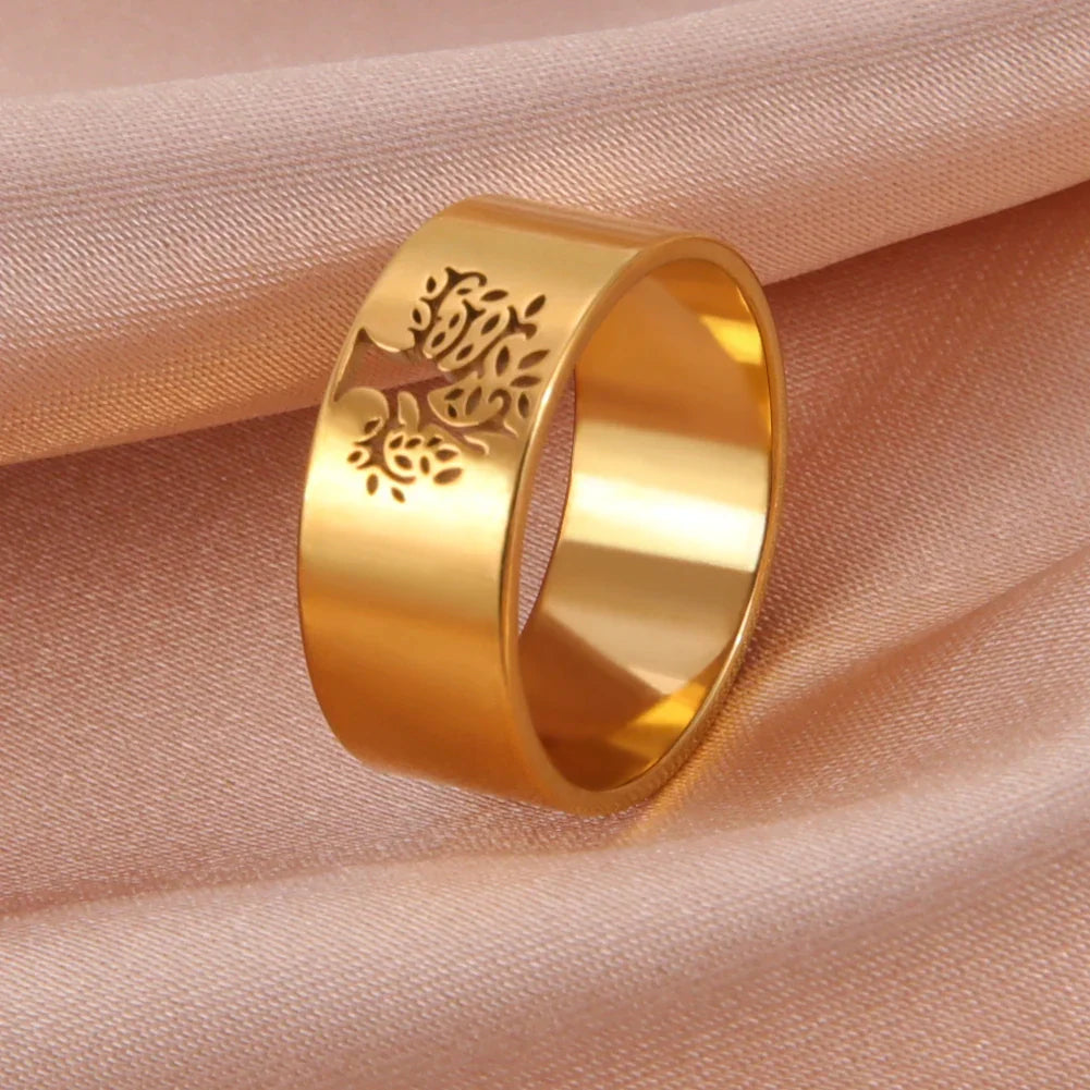 Eternity Tree of Life Gold Ring