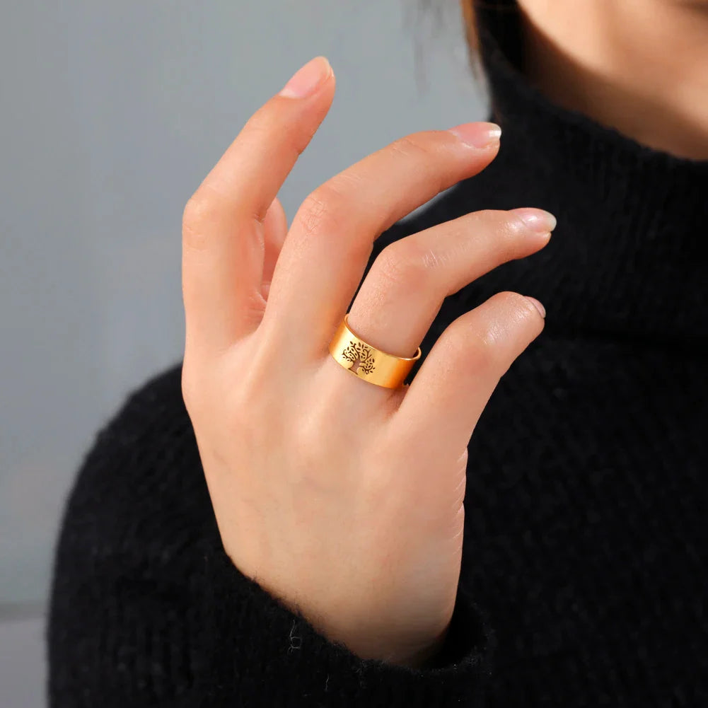Eternity Tree of Life Gold Ring