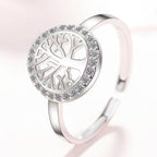 Tree of Life Ring for Women Silver Signet Ring