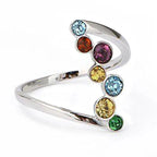 Bague arc-en-ciel asymétrique