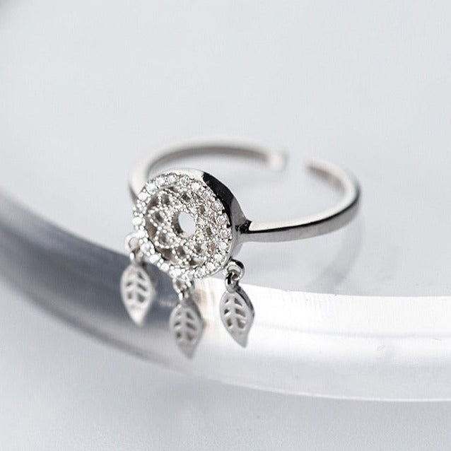 Silver Dreamcatcher Ring