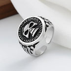 Ring with Gothic Skull Band