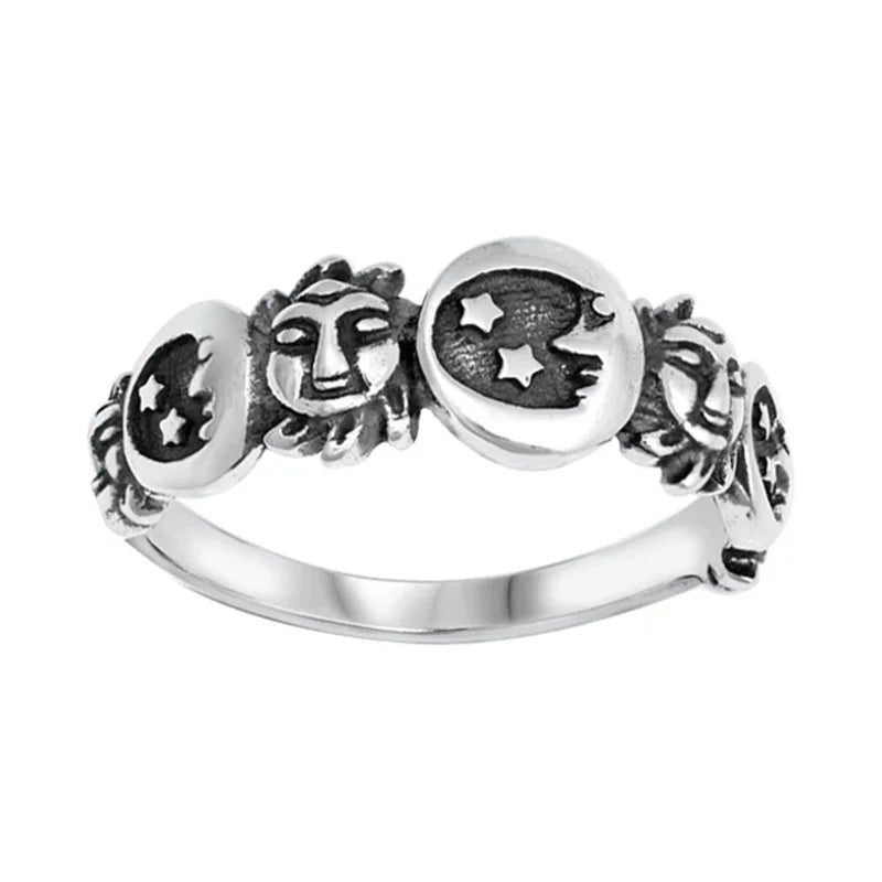 Ring with Crescent Moon and Stars