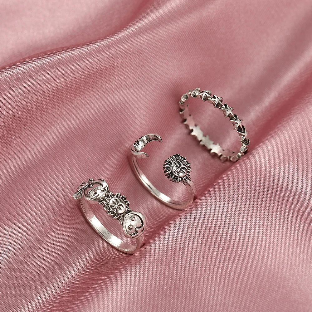 Ring with Crescent Moon and Stars