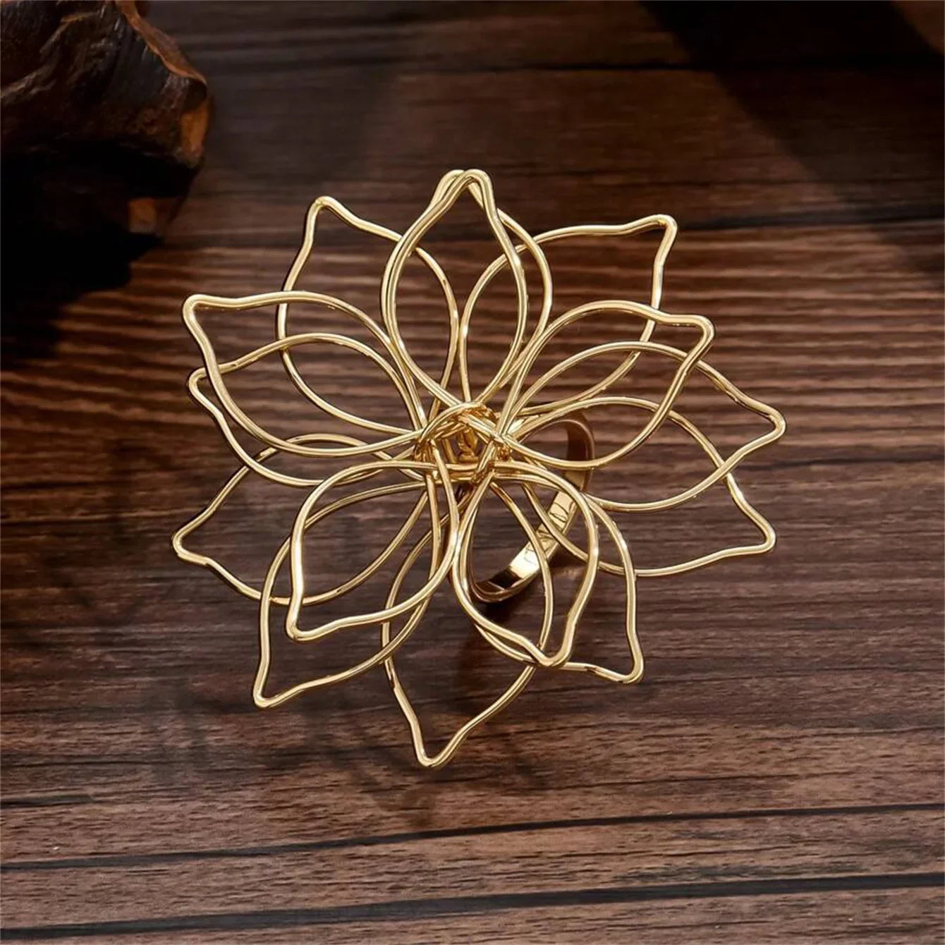 Ring with Large Flower