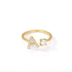 Bague personnalisée avec initiale a