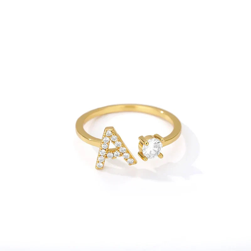 Bague personnalisée avec initiale a