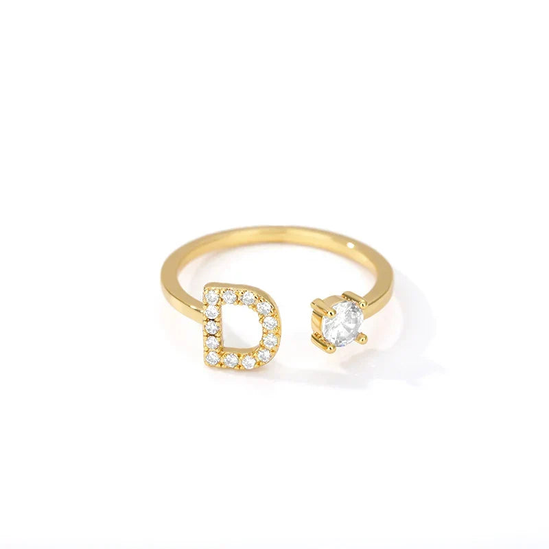Bague personnalisée avec initiale d