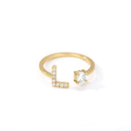 Bague personnalisée avec initiale l
