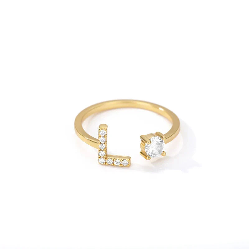 Bague personnalisée avec initiale l