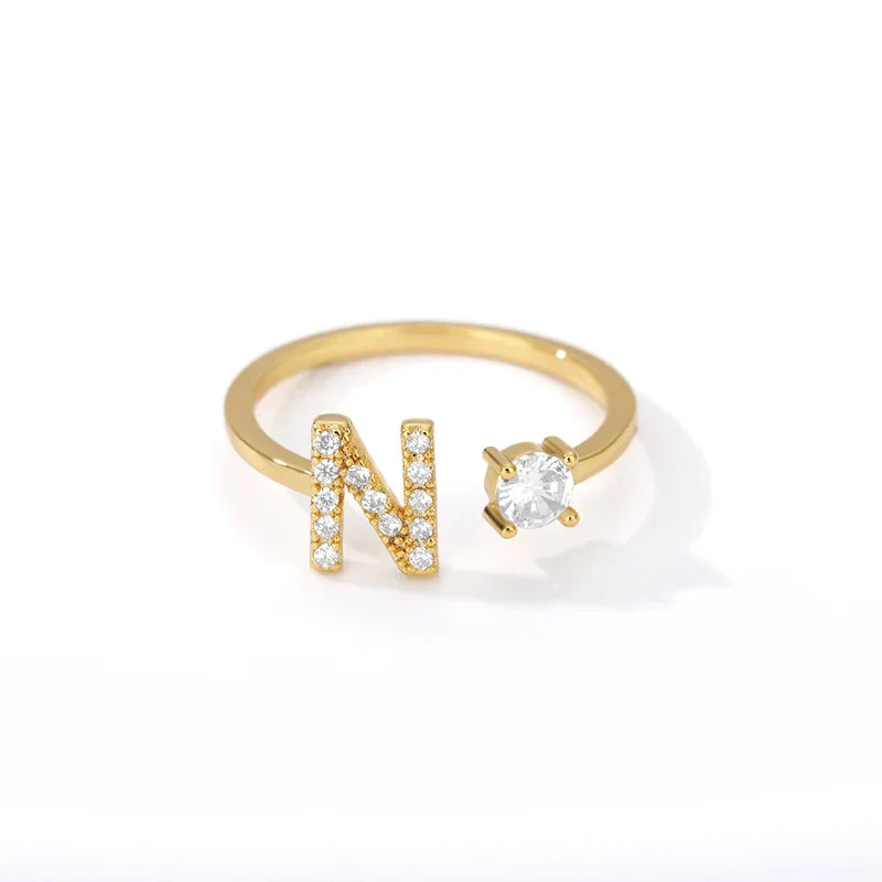 Bague personnalisée avec initiale n