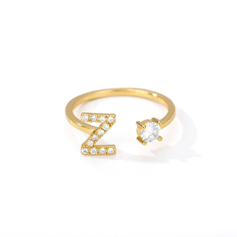 Bague personnalisée avec initiale z