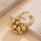 Ring with Silver or Gold Pearls gold
