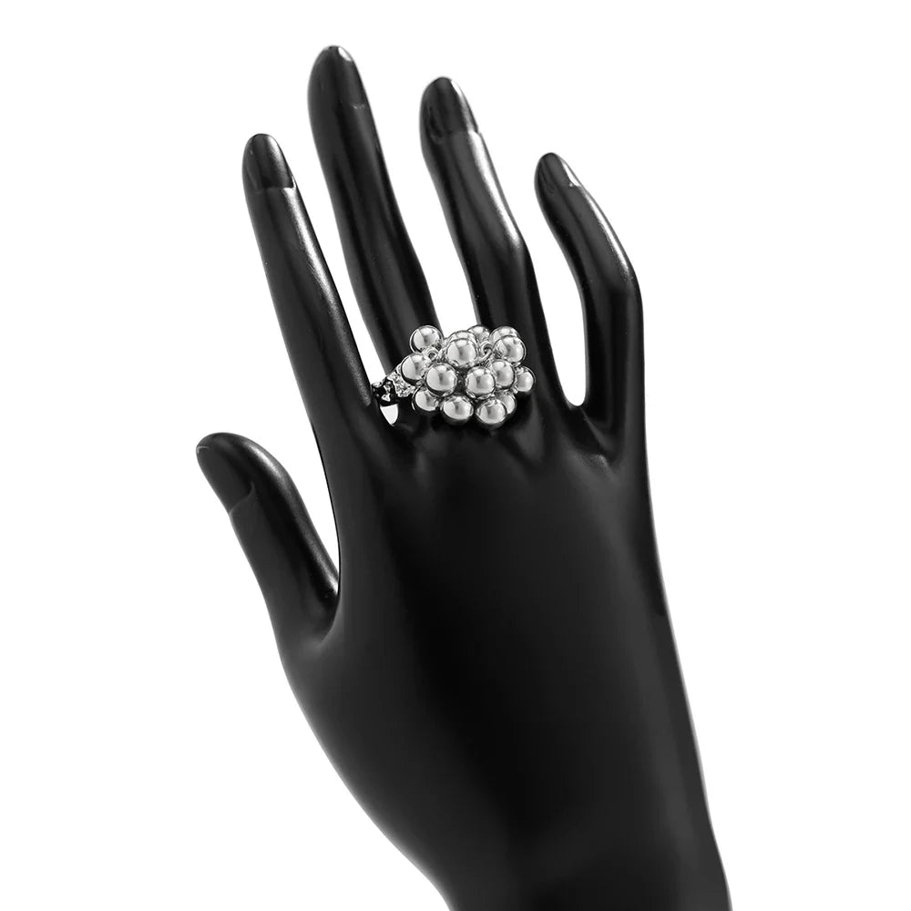 Ring with Silver or Gold Pearls silver