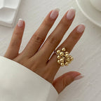 Ring with Silver or Gold Pearls gold