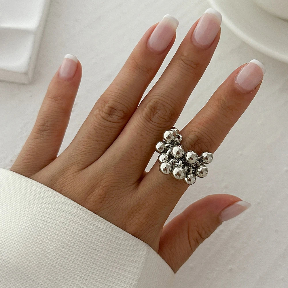 Ring with Silver or Gold Pearls silver
