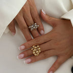Ring with Silver or Gold Pearls gold