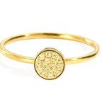 Bague avec petites pierres de naissance rondes pour femme novembre