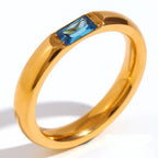 Bague avec pierre de naissance sertie pour femme décembre