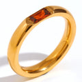 Bague avec pierre de naissance sertie pour femme janvier