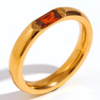 Bague avec pierre de naissance sertie pour femme janvier