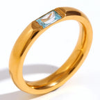 Bague avec pierre de naissance sertie pour femme mars