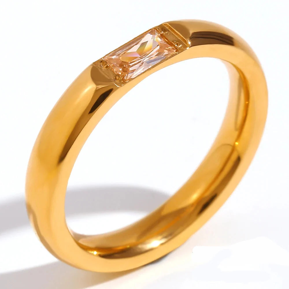 Bague avec pierre de naissance sertie pour femme novembre