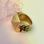 Bague avec Pyramide Egyptienne or