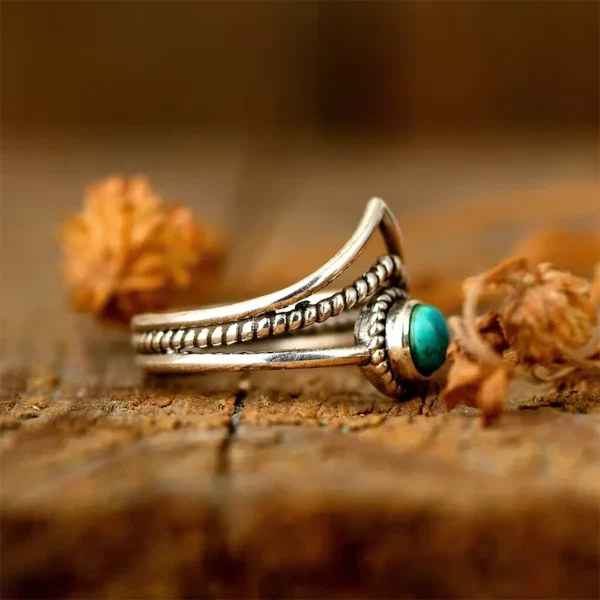 Bohemian Natural Stone Ring