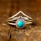 Bohemian Natural Stone Ring
