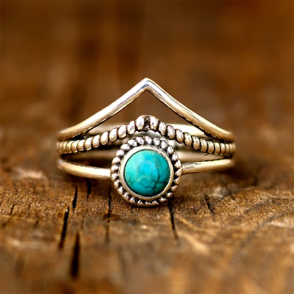 Bohemian Natural Stone Ring