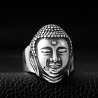 Bague Bouddha Argent Or