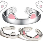 Cat Hug Ring Pink Ears