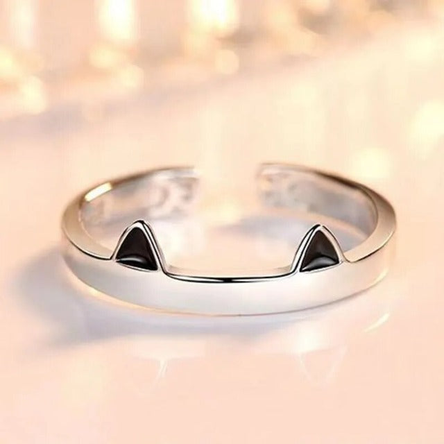 Cat Hug Ring Black Ears
