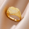 Heart Ring Women's Gold Band