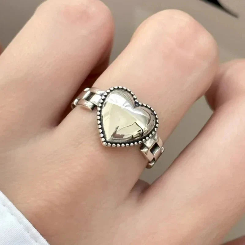 Bague Coeur Argentée