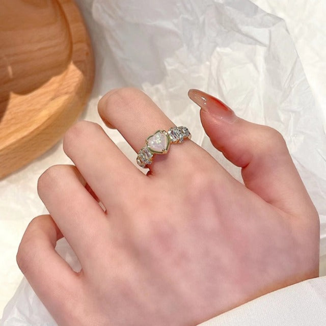 Diamond Heart Ring for Women