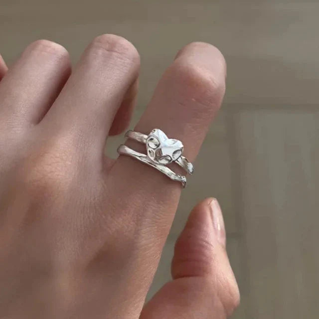Double Heart Ring