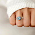 Ring Against Anxiety Blue Greek Turkish Eye Matiasma Mataki