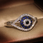 Ring Against the Evil Eye Blue Greek Turkish Matiasma Mataki