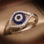 Ring Against the Evil Eye Blue Greek Turkish Matiasma Mataki