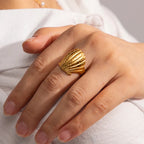 Seashell Scallop Shell Ring for Women