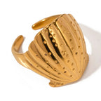 Seashell Scallop Shell Ring for Women