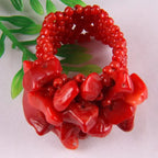 Bague corail rouge