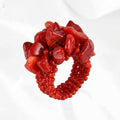 Bague corail rouge