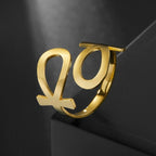 Egyptian Ankh Cross Ring Signet Antique Egypt Gold