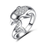 Silver Dolphin Ring