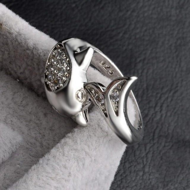 Silver Dolphin Ring